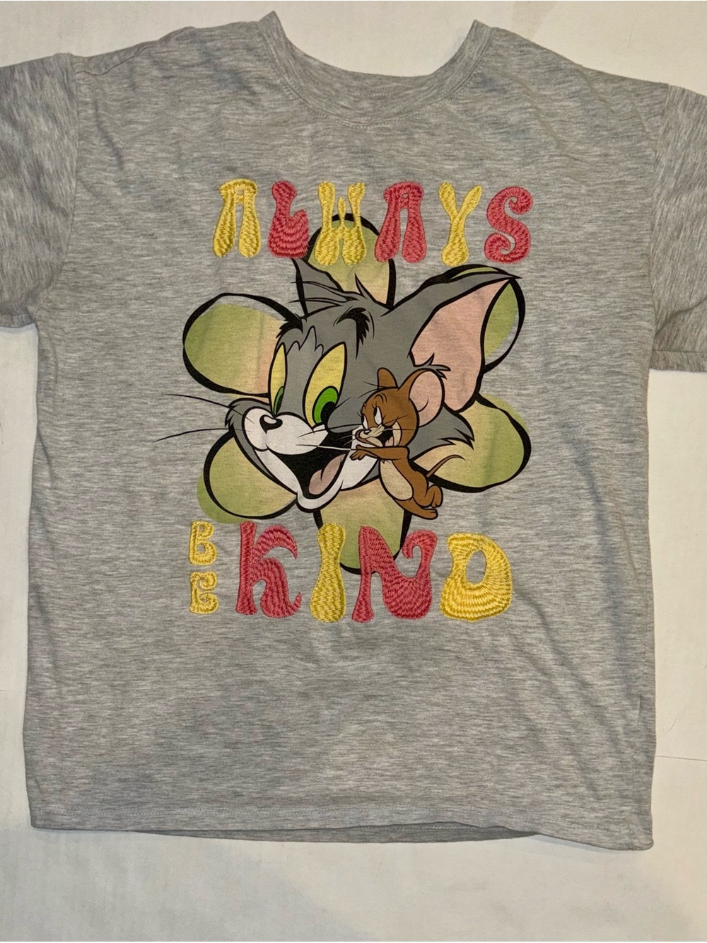 Freeze Gray Tom & Jerry 'Always Be Kind' Graphic Tee